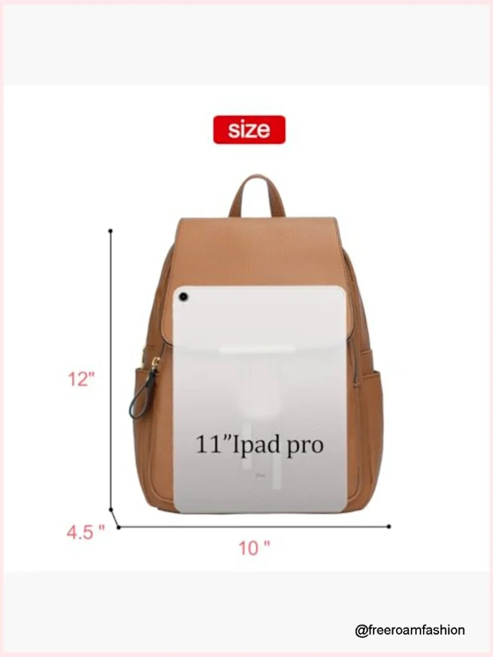 Trendy Faux Leather Backpack Purse for Women Daypack Travel Bag